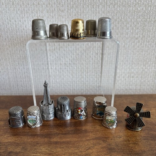 Job lot metal thimbles - job, 9