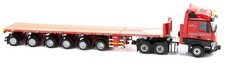 IMC MODELS, MERCEDES Arocs 8x4 with flatbed 6 Axles CRANE HIRE, 1/50, IMC32-0039