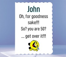 Funny Age 50 Personalised