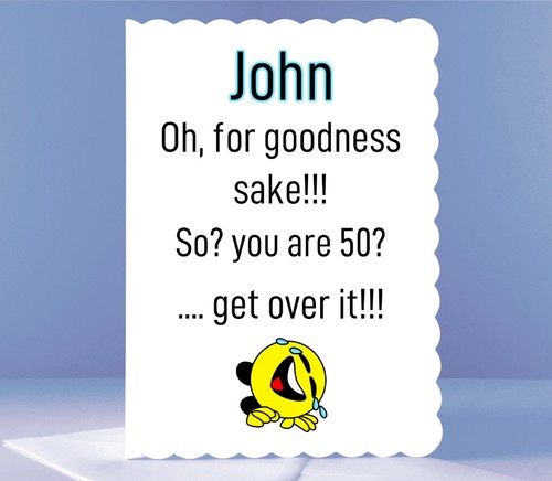 Funny age personalised - 50,