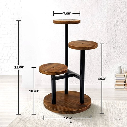 3tier corner plant stand metal - corner,