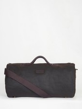 Barbour Classic Waxed Cotton Zip Closure Holdall Bag - Olive (Used/Damaged)