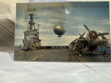 Blimp on H.M.C.S. Magnificent Aircraft Carrier Nova Scotia Canada Navy 