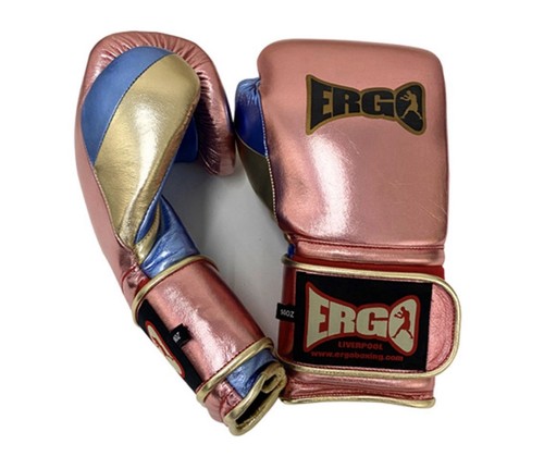 Ergo metallic boxing gloves - metallic,