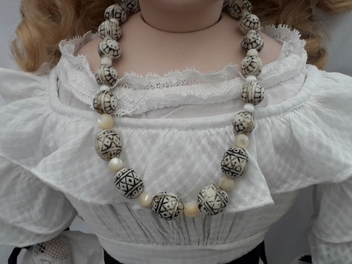Vintage tribal mop beads - tribal,