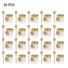20Pcs 45ml Glass Honey Jars