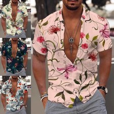 Mens Hawaiian Floral Print