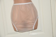 AB  - Adult plastic pants / diaper / nappy covers, BN, waist to 42"  (L)