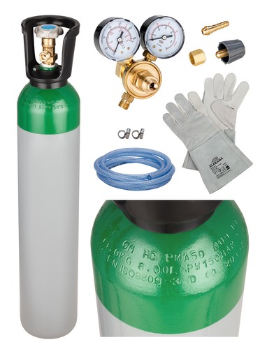 Argon gas bottle full - argon,