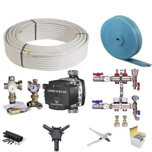 Water underfloor heating - kit, 2