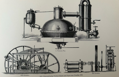 Antique print sugar vacuum pan - vacuum,