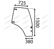 For Deutz Cab Door Glass Right
