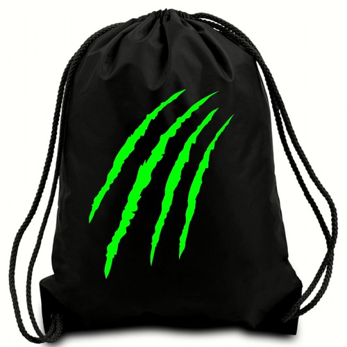 Green tiger claw drawstring - tiger,