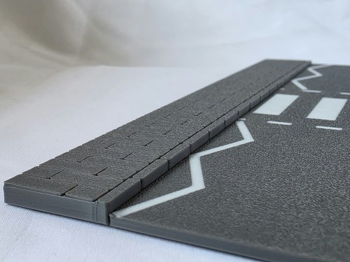 Scale straight pavement - 1/64,
