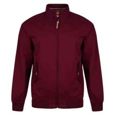 Lambretta Harrington Bomber Jacket Mens M OR  L Cotton BURGUNDY