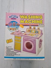 My Little Washing Machine Toy – Vintage Laundry Playset – Complete Accessories