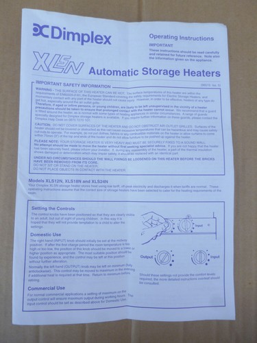 Dimplex night storage heater - night,
