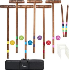 Deluxe 32'' Croquet Set for 6