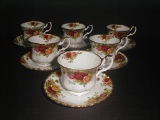 Royal Albert China Old Country Roses Tea Cup & Saucer x 6 UNUSED Free UK P&P