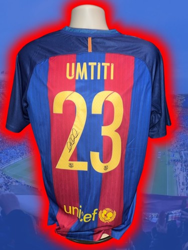 Hand signed samuel umtiti - umtiti, fc