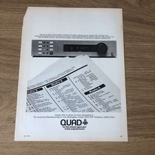 GRAM103 MAGAZINE ADVERT 11X8 THE QUAD FM4 STEREO TUNER