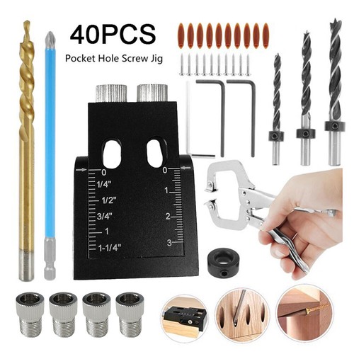 39pcs pocket hole jig kit - 39pcs,
