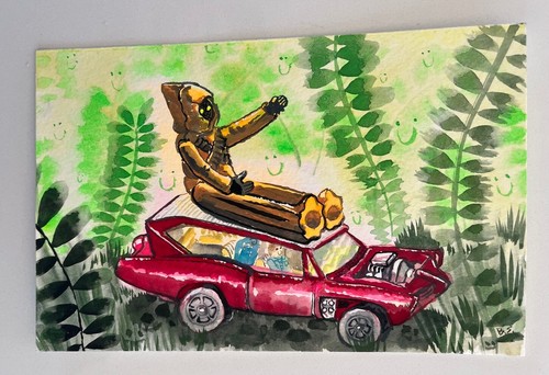Bwana spoons original painting - spoons,