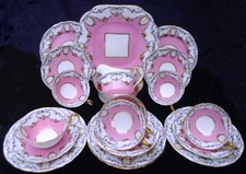 Aynsley Fantastic Bows,Ribbons, Swags & Roses Pink 1930's Tea set