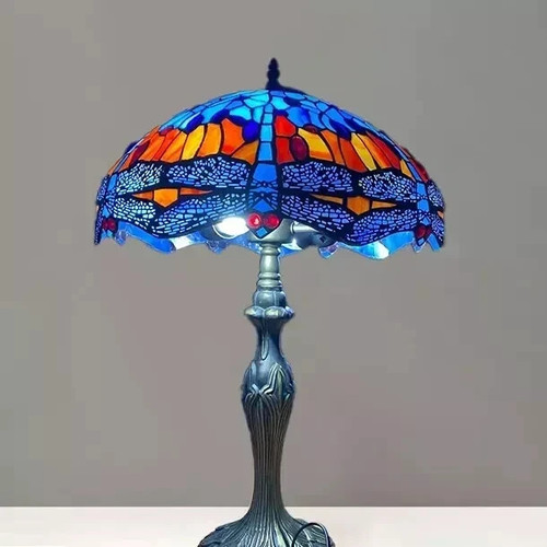 Tiffany style blue dragonfly - style,