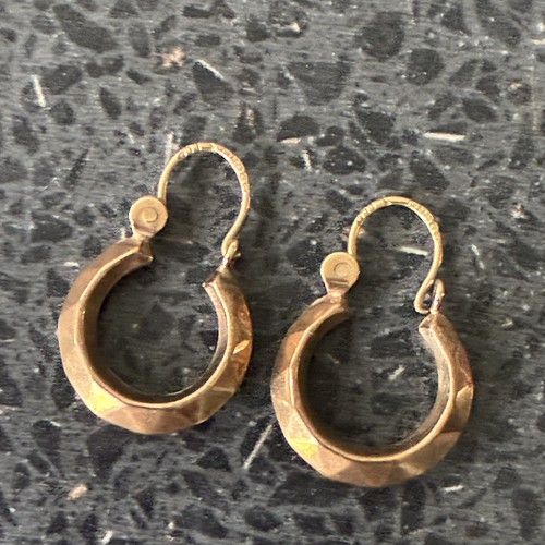 Vintage 9ct gold faceted - vintage,