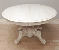 WONDERFUL FRENCH ANTIQUE HENRI II STYLE EXTENDING OVAL DINING TABLE - OAK