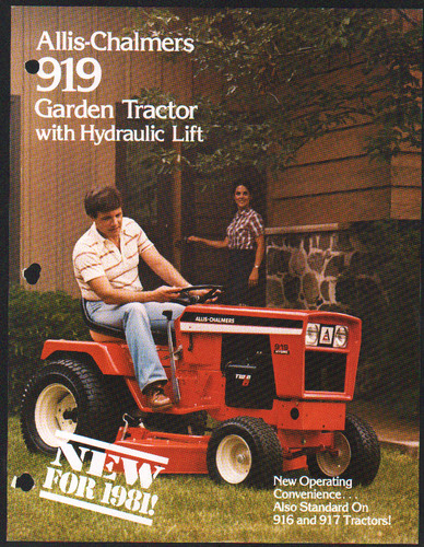 Allis chalmers 919 lawn - "919",