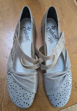 New Rieker Shoes Taupe Leather