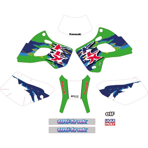 Adhesive graphics kit for - adhesive,