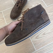 Harimari Suede Chukka Boots Men's Size 13 Brown Leather Ankle Lace Up Casual