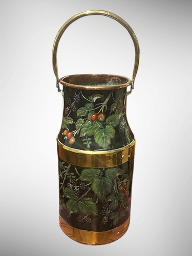 Antique brass and copper barge - and,