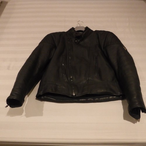 Leather motorcycle jacket - leather,