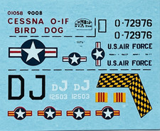 Decals : Cessna O-1 Bird Dog