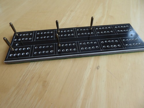 Vintage cribbage board black - cribbage,