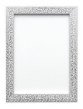 Flat Bright Mirror effect Mosaic Picture Photo Poster frame A4 A3 Silver Black