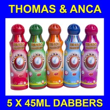 Bingo Dabbers Dauber Markers Mixed Colours for Bingo Tickets 5x 45ml 