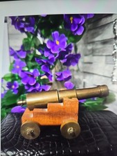 Vintage Model Ship's Cannon Handmade Navy Cannon- 0.523gr, Tall-6"