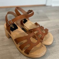 Swedish Hasbeens Leather Clog
