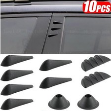 10pcs Car Body Deflector Spoiler Sticker Wind Noise Reduction Rectifying Strips