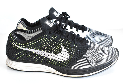 Nike flyknit racer shoes - nike, volt