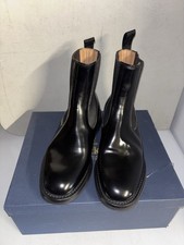 Trickers X Sulvam Black Bookbinder Leather Chelsea Boots Size 8 New Seconds 495