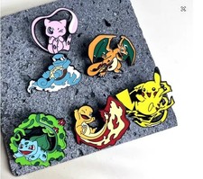 Set of 6 x Pokemon Pin Badges
