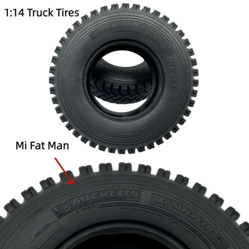 Rubber tires for tamiya - for, 1/14