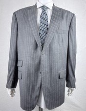 Isaia Gray Pinstripe Suit