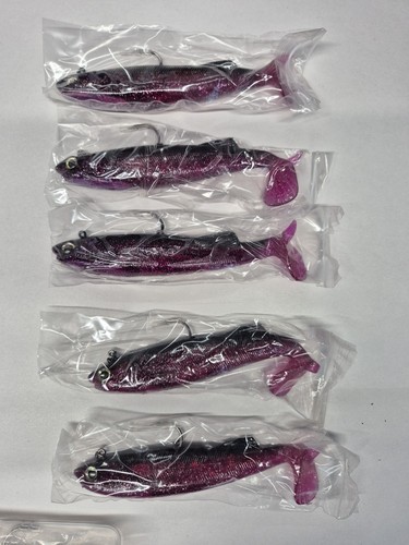 Joblot paddle tail lures - tail,